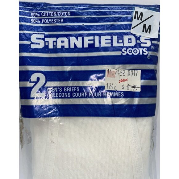 Vintage Stanfields Men’s Briefs Size Medium 2 Pack Zellers Made In Canada - Picture 2 of 12